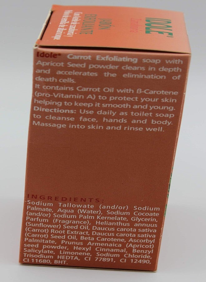 Idole Carrot Exfoliating Soap with Apricot Powder 200g (3Pack) - Image 4