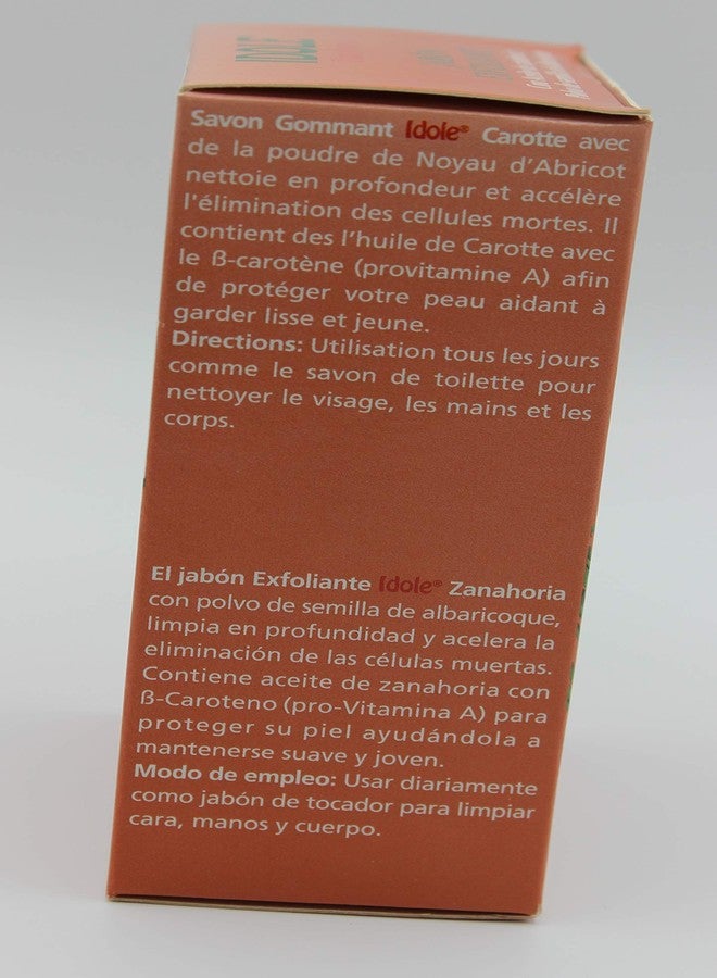 Idole Carrot Exfoliating Soap with Apricot Powder 200g (3Pack) - Image 3