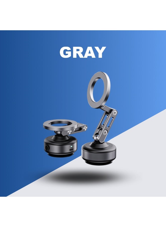 NIXIVE MagGrip Axium 360° Magnetic Car Phone Mount – Universal Magnetic Car & Desk Holder with 3-Axis Rotation, Vacuum Grip Technology, 360° Infinite Adjustability, Hands-Free Driving, Compact & Portable Design for All Smartphones - Image 2