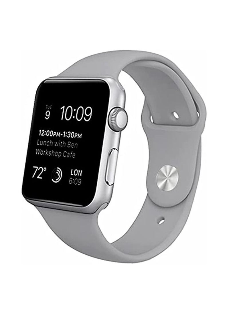 Generic - Bands Compatible with Apple Watch Ultra 49mm 45mm 44mm 42mm Replacement Soft Silicone Strap for iWatch Ultra/Ultra 2 Series SE SE2 9 8 7 6 5 4 3 2 1 - Image 1