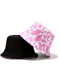 Generic Double face Foldable sun Cotton unisex bucket travel hat  - Image 2