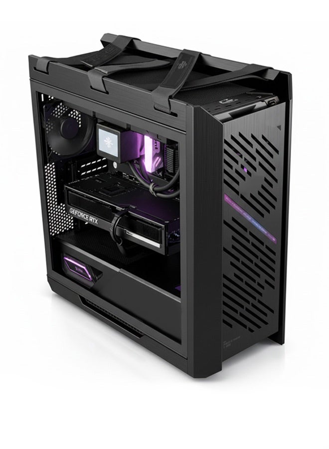 Game Sekret كمبيوتر ألعاب Titan – معالج Intel Core i9-14900K | بطاقة رسومات GeForce RTX 5080 بسعة 16 جيجابايت | ذاكرة RAM DDR5 بسعة 32 جيجابايت – قرص SSD NVMe بسعة 1 تيرابايت | مبرد سائل 360 مم مزوّد بشاشة LCD – لوحة أم Z790 – مزود طاقة 1000 واط بمعيار Platinum | WiFi – Bluetooth – نظام Windows 11 Pro | كمبيوتر مكتبي Game Sekret | ضمان لمدة سنة واحدة black - Image 2