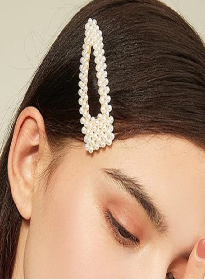 Kashish's 8 Piece Korean Style Pearl Hair Clips Large Hair Clips Pins Barrette Hair for Women Girls Fashion Hair Accessories Hair Accessories set - Image 2