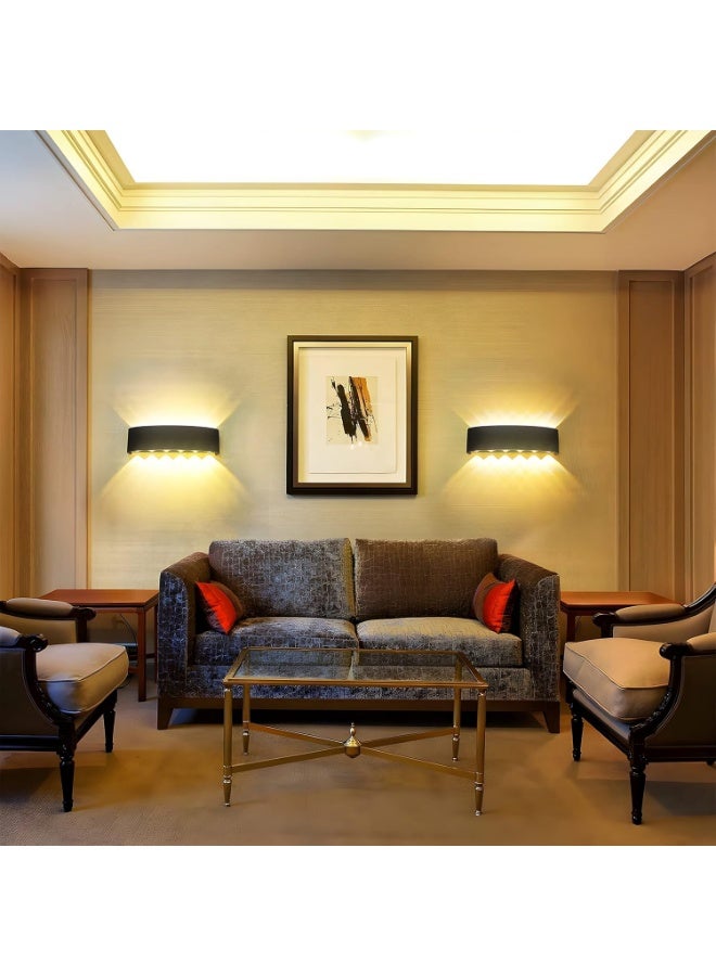 مصباح جداري LED عصري، قابل للرفع والخفض، لون أسود، مصباح جداري داخلي مزخرف لغرفة النوم، غرفة المعيشة، الردهة، إضاءة دافئة، موفر للطاقة. - Image 3