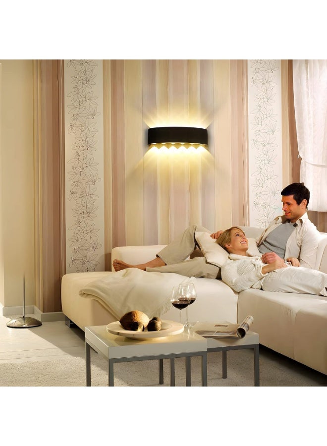 مصباح جداري LED عصري، قابل للرفع والخفض، لون أسود، مصباح جداري داخلي مزخرف لغرفة النوم، غرفة المعيشة، الردهة، إضاءة دافئة، موفر للطاقة. - Image 4