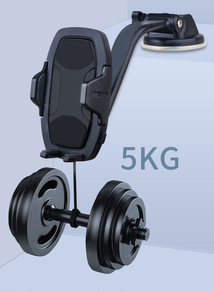 DUNISO 360 Degree Rotating Universal Cell Phone Mount Holder for Car Easy One Touch - Image 4