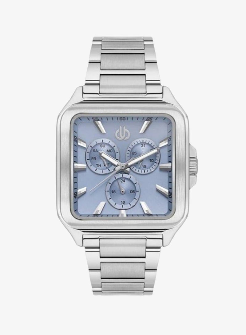 Bigotti - Raffinato Men Watch | Stainless Steel Band |Brass Case | Analog | Square Dial | Mineral Glass | Japanese Quartz | Water Resistant 50 Meters - Image 1