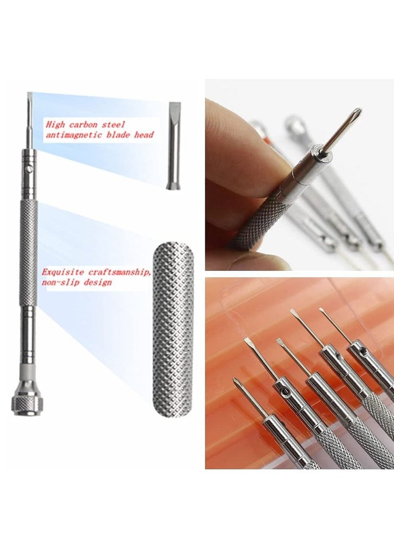 NIBEMINENT Screwdriver Watch Repair Kit, 7 Piece Set for Link Disassembly Micro Precision One-piece Jewelry Processing Glasses Electronic Replacement Parts Product  - Image 2