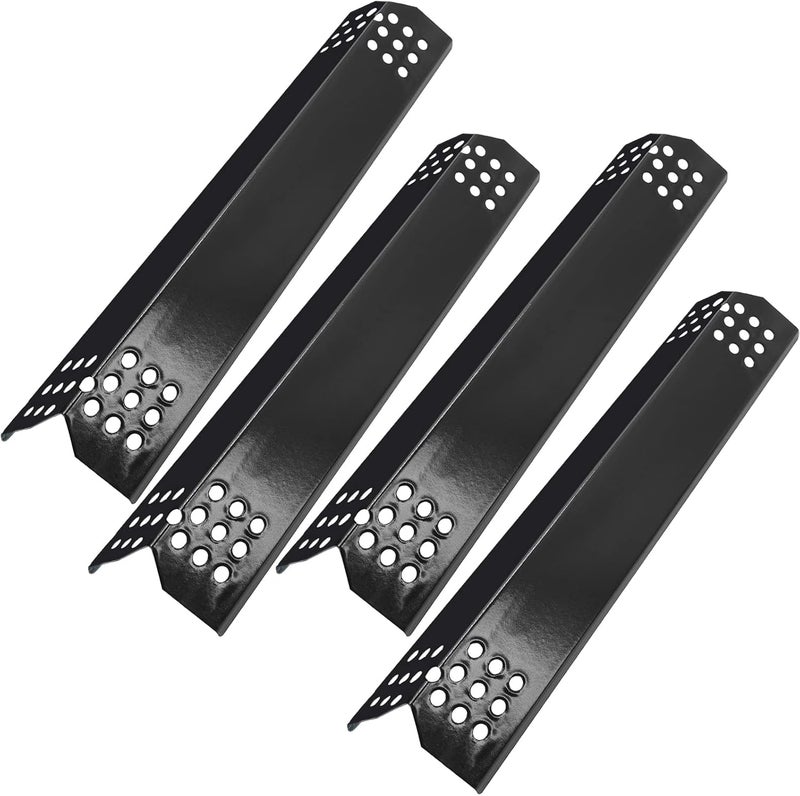 Adviace 4 Pcs Flame Tamers for Grill Master Grillmaster 720-0697, Nexgrill 720-0783E, 720-0830H Replacement Parts, Porcelain Steel Grill Heat Plate Shields for Kenmore 720-0830A 122.33492410 Nexgrill 720-0925 - Image 1