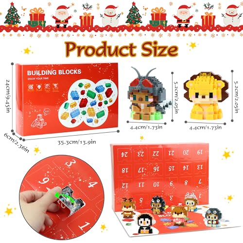DBPBToU Mini Building Block Sets Animal 24 PackEaster Egg Fillers for Kids Party Favors for Kids Building Set for Goodie Bag Fillers Classroom Prizes Ages 6 Animals and Insects - Image 5