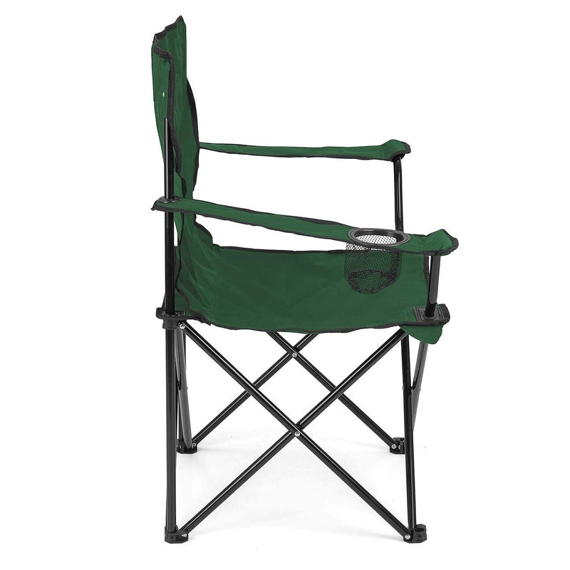 AQTUS Camping Folding Chair Outdoor Garden Picnic Travelling Lawn Patio Outdoor Collapsible Chairs with Carrying Bag Green - Image 5