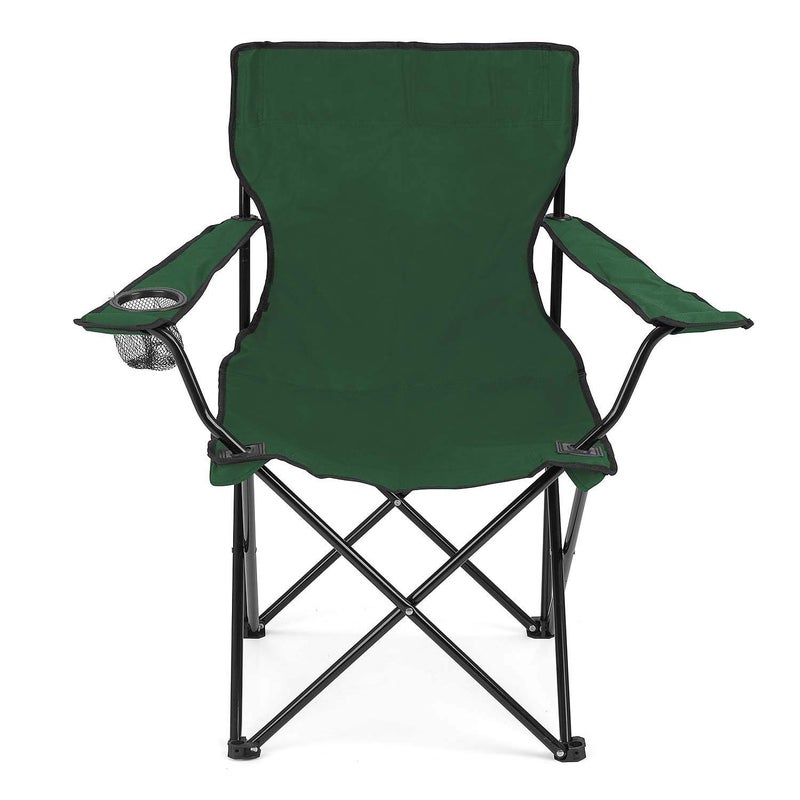 AQTUS Camping Folding Chair Outdoor Garden Picnic Travelling Lawn Patio Outdoor Collapsible Chairs with Carrying Bag Green - Image 4