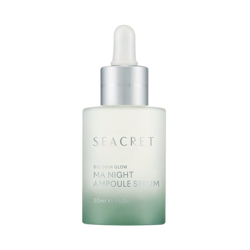 SEACRET Face Serum  Bio Skin Glow MultiAcid Complex Night Serum for Face Ampoule 1 FlOz 30ml