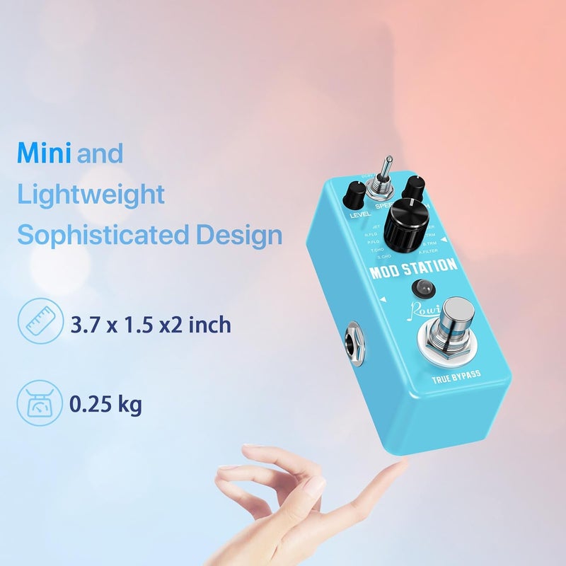 Rowin Mod Station 11 in 1 Digital Modulation Guitar Effects Pedal - Image 4