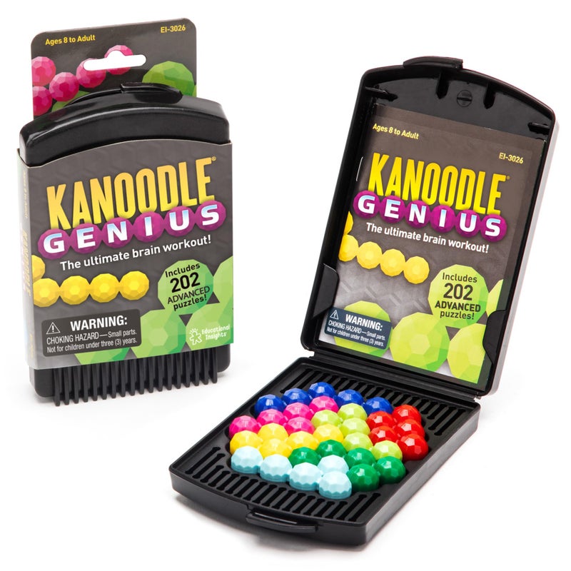 Educational Insights Kanoodle Genius 3-D Puzzle Brain Teaser Game For Adults, Teens & Kids, Over 200 Challenges, Easter Basket Stuffers for Kids, Gift for Ages 8+ - Image 1