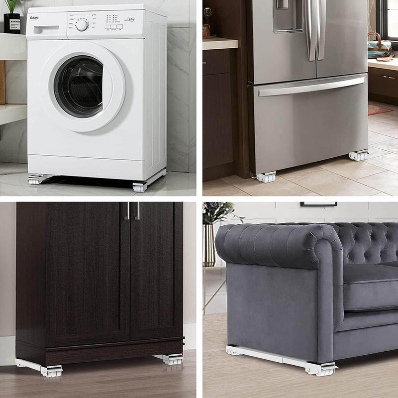 - Multi-functional portable base stand for washing machine, refrigerator, furniture, etc., heavy duty, adjustable and foldable, suitable for any floor. - Image 1
