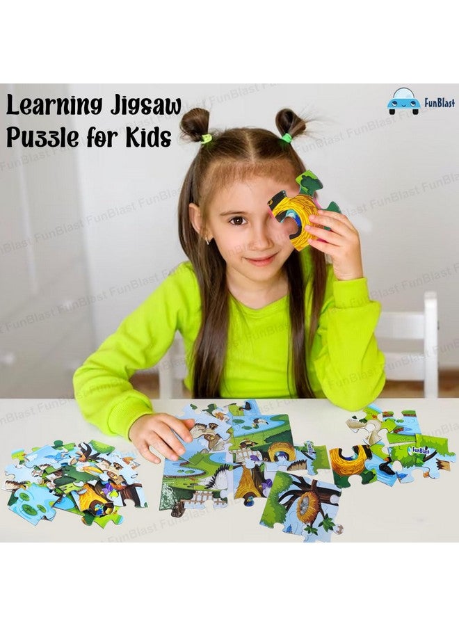 فنبلاست لعبة تركيب الصور المقطوعة على شكل طائر من فن بلاست للأطفال من عمر 3 إلى 5 سنوات - 24 قطعة (متعددة الألوان، مقاس 30×22 سم) - Image 4