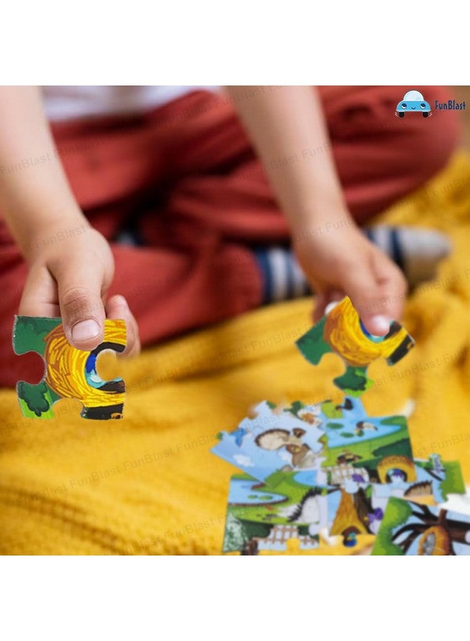 فنبلاست لعبة تركيب الصور المقطوعة على شكل طائر من فن بلاست للأطفال من عمر 3 إلى 5 سنوات - 24 قطعة (متعددة الألوان، مقاس 30×22 سم) - Image 5