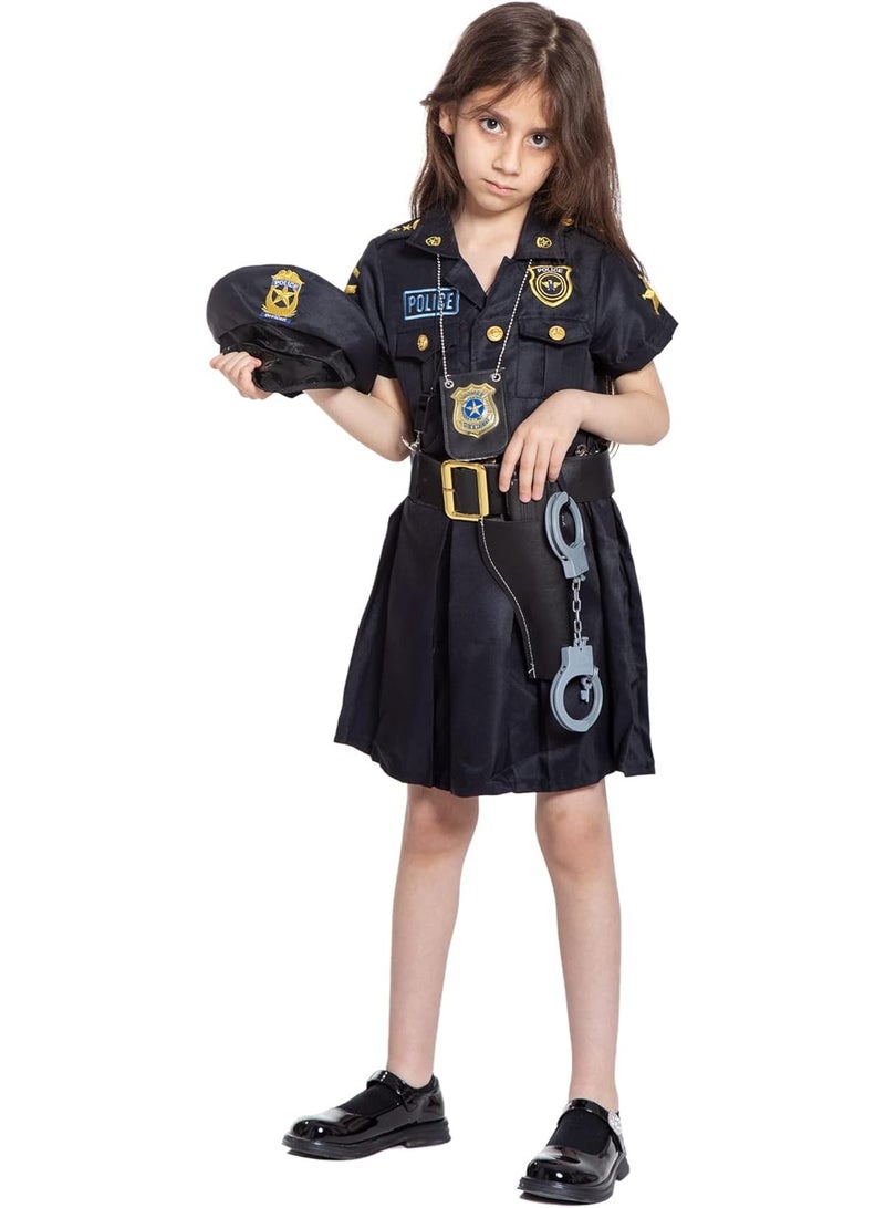 Toy Box Police Coustume For Girls Large Size 8-9 Years Old 120-130cm - Image 1