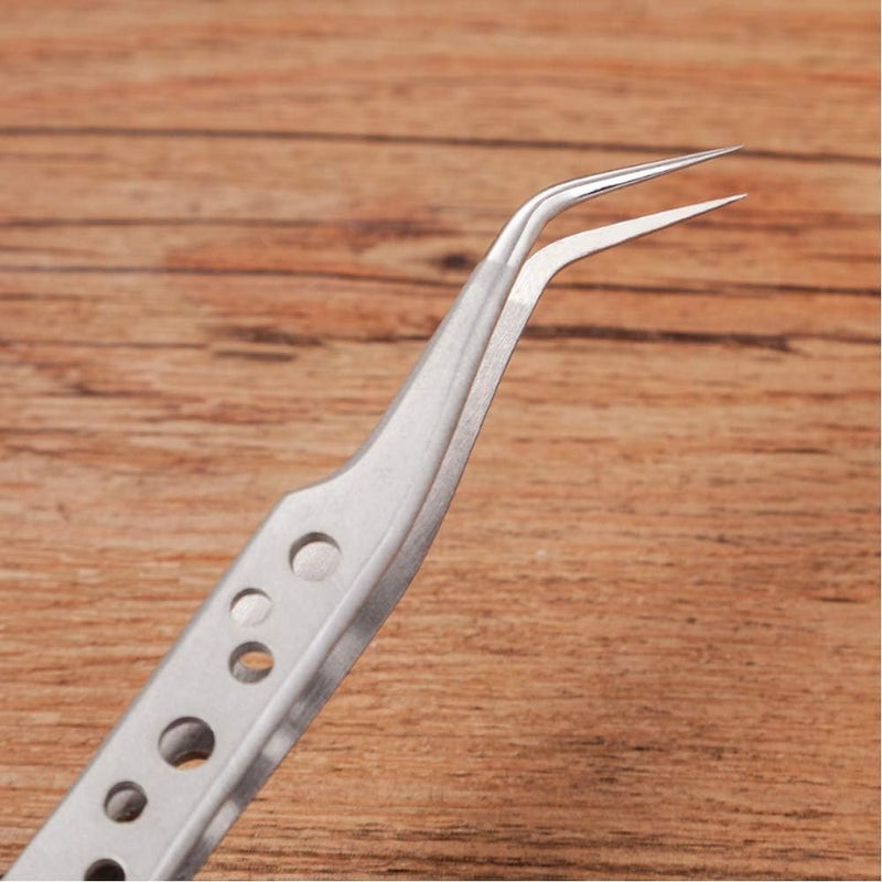 Wolfride Stainless Steel Tweezers Precision Tweezer Tool Set for Electronics Repair, Crafting (5 Pcs) - Image 5