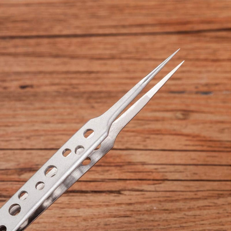 Wolfride Stainless Steel Tweezers Precision Tweezer Tool Set for Electronics Repair, Crafting (5 Pcs) - Image 2