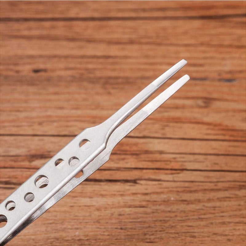 Wolfride Stainless Steel Tweezers Precision Tweezer Tool Set for Electronics Repair, Crafting (5 Pcs) - Image 3