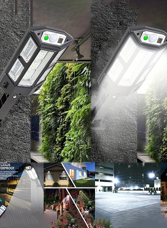 general Super Bright Solar Wall Light with Remote | 43 LEDs, 3 Modes, Motion Sensor + Remote Control, IP65 Waterproof for Garden & Fence Lighting - Image 2
