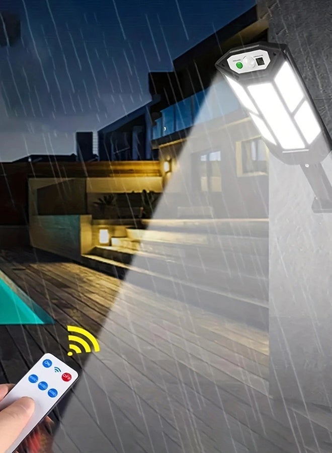 general Super Bright Solar Wall Light with Remote | 43 LEDs, 3 Modes, Motion Sensor + Remote Control, IP65 Waterproof for Garden & Fence Lighting - Image 5