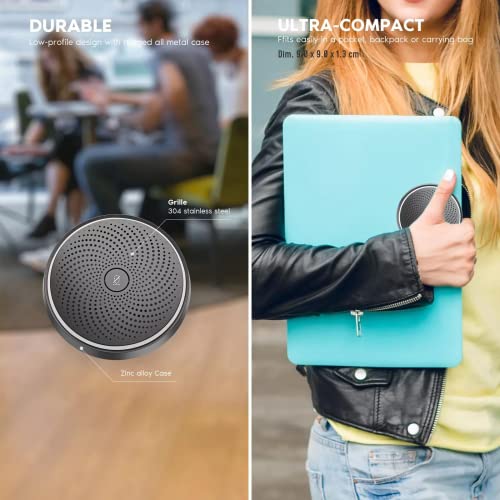 The AutoStory USB Conference Room Microphone, 360° Omnidirectional Pickup Upto 10 Feet, Easy Plug & Play, One Key Mute, Windows Mac Compatible use to Call, Record, Podcast & Meetings (Touch Mute) - Image 5