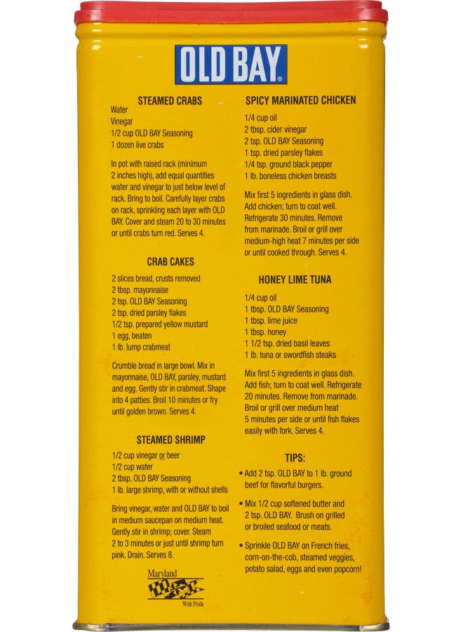 OLD BAY Seasoning, 16 oz - One 16 Ounce Fan-Favorite Tin Can of OLD BAY All-Purpose Seasoning with Unique Blend of 18 Spices and Herbs for Crabs, Shrimp, Poultry, Fries, and More - Image 2