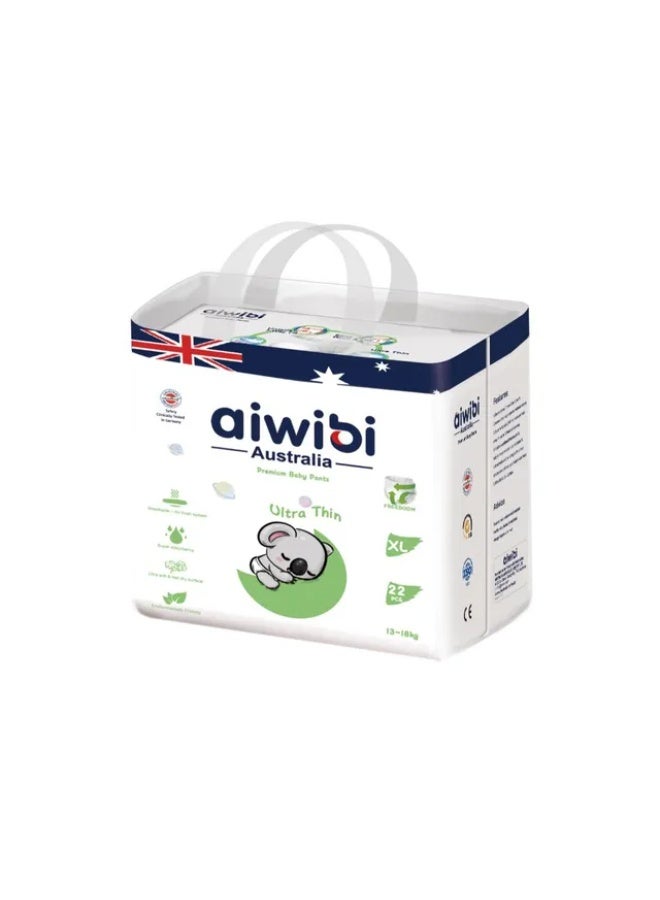 aiwibi أيويبي - بنطلونات أطفال مميزة - الحجم XL 12-17 كجم - 22 قطعة