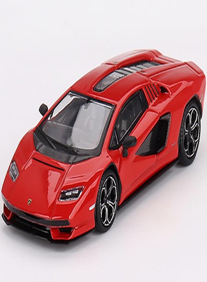 Mini GT Models سيارة لامبو كونتاش LPI 800-4 روسو مارس الحمراء، إصدار محدود إلى 5400 قطعة حول العالم، نموذج مصغر بمقياس 1/64 من إنتاج ميني جي تي MGT00720 - Image 1