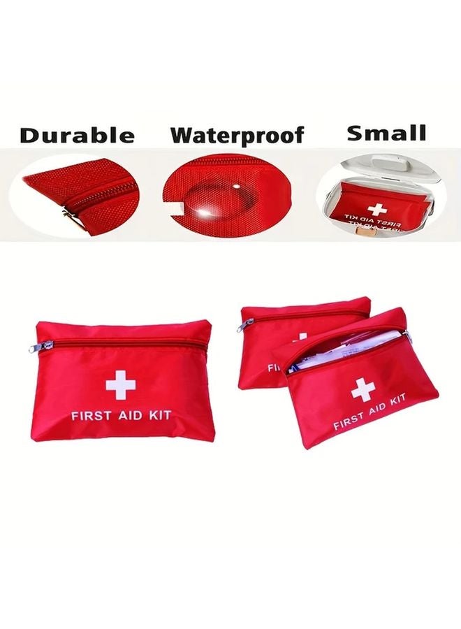 حقيبة الإسعافات الأولية الحمراء المدمجة موديل S قماش أوكسفورد المقاوم للماء حقيبة أدوية محمولة - Image 5