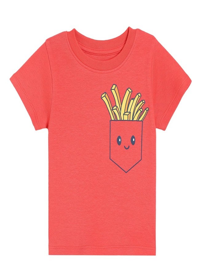 miniklub Baby Boys Round Neck Half Sleeve Knit T-Shirt (6-9M) Red - Image 1