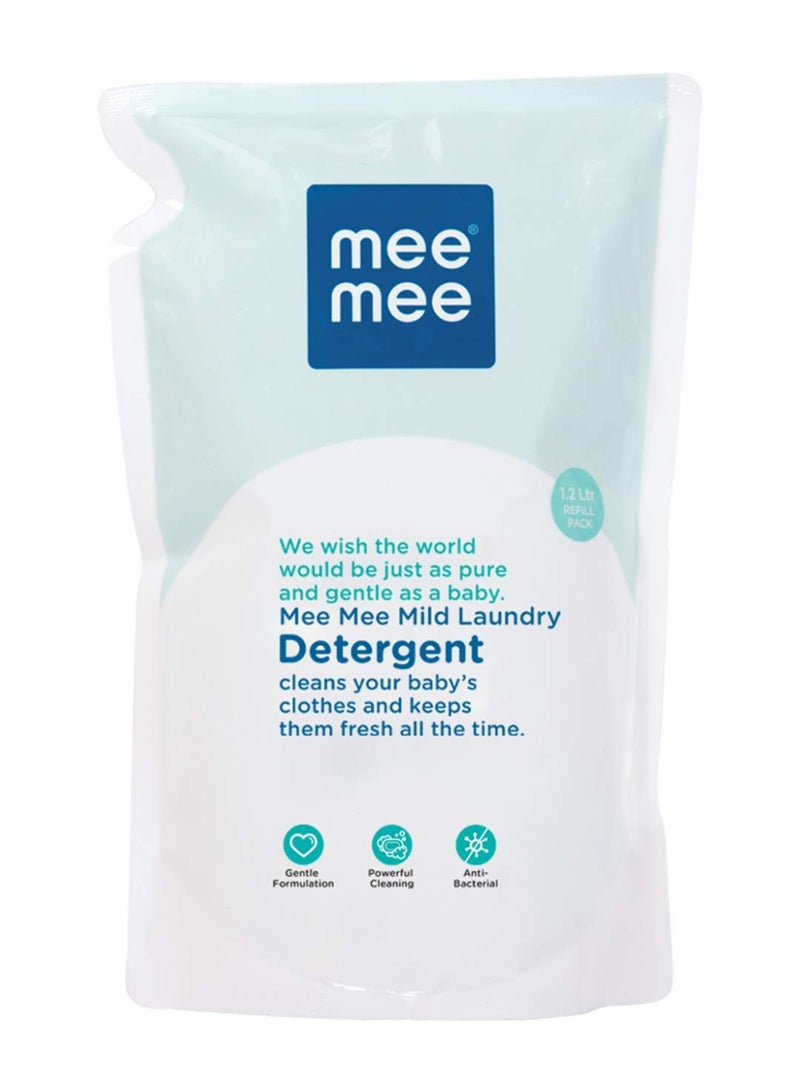 Mee Mee Baby Liquid Detergent 1.2 L | Ph Balanced, Free from Harsh Chemicals, Safe for Mother's Hands & Baby's Skin | Anti-Bacterial, Removes Stains & Odor with One Drop, Hypoallergenic (Pack of 2) - Image 3