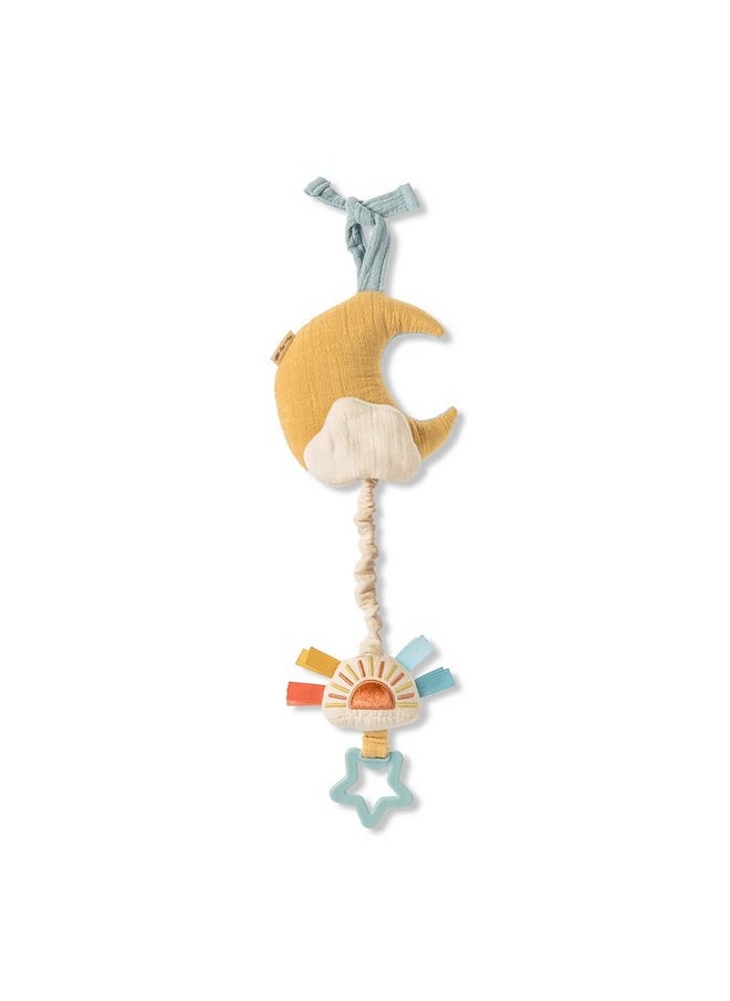 Itzy Ritzy Itzy Ritzy - Musical Pull-Down Toy - Bitzy Notes Baby Musical Toy Attaches to Car Seat, Play Gym, or Stroller & Plays a Soothing Melody, for Ages 0 Months and Up (Moon)  - Image 3