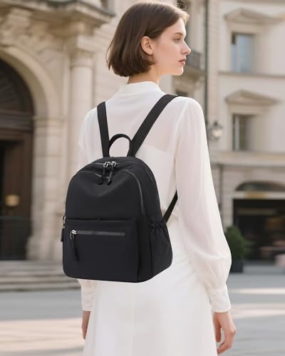 Tanweibago Mini Nylon Women Backpacks11L Small Ladies backpacks Casual Lightweight Women Shopping Travel Daypack Z1black - Image 3