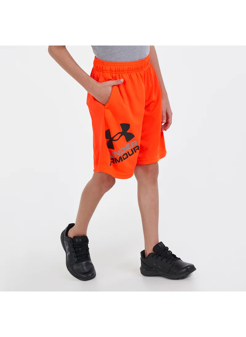 UNDER ARMOUR Kids' UA Prototype 2.0 Logo Shorts