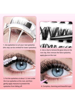 6 Styles False Eyelashes Set – Curly, Voluminous & Natural-Looking Lashes for Long-Lasting Glamour - view 4