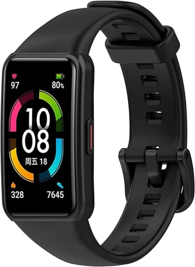 Sounce Replacement Silicone Strap Compatible with Honor Band 6 & Huawei Band 6