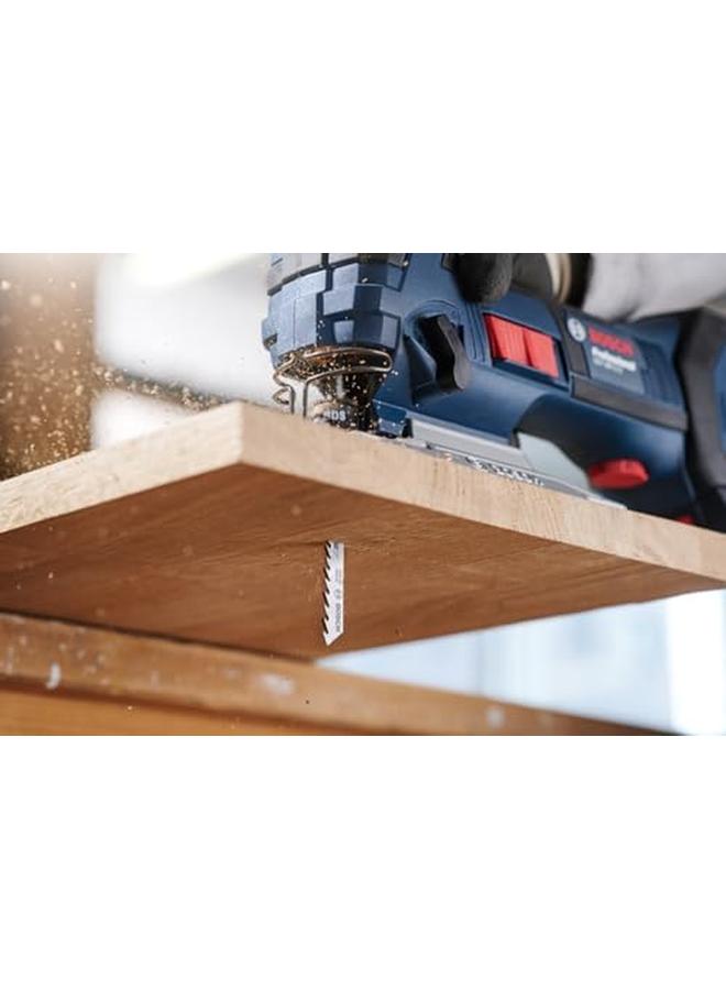 BOSCH T101B Jigsaw Blades High Carbon Steel Material Fine Progressive Tooth Pitch 2.7 Mm Cuts Woodworking Materials With 3 30 Mm Thickness 5 Pcs  - Image 4