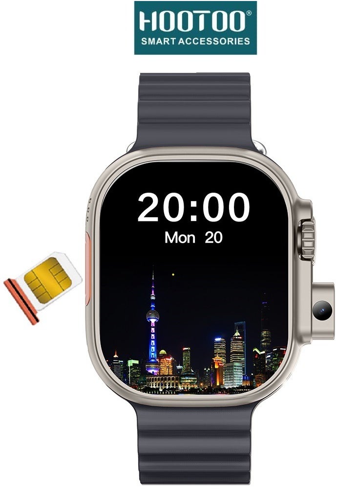 HooToo Ultra HooToo Smartwatch with a 4G SIM card and camera and, receiving and answering calls, and Built In Wifi GPS Bluetooth Fitness Tracker  - Image 2