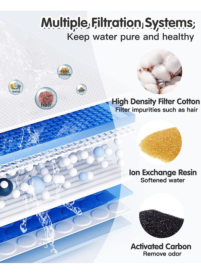 O Ozone Stainless Steel Cat Water Fountain 2.2L – Automatic Pet Dispenser with Quiet Pump, Water Level Window, Adjustable Flow, BPA-Free, 304 SS - Image 4