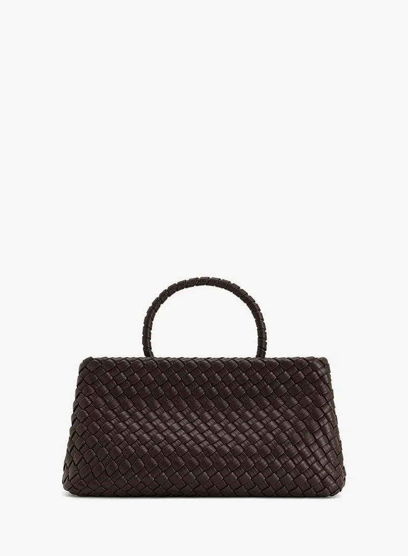 Jw Pei dark brown Elora Woven Mini Bag for Women | Best Price UAE