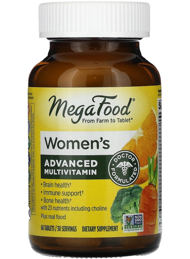 MegaFood Women's Advanced Multivitamin, 60 Tablets