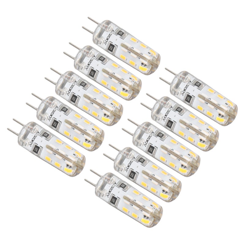 10 Pcs G4 LED Bulbs Bi Pin Base Silicone Warm White 3000K 1.5W AC220V 110LM Landscape Bulbs Replacement - Image 4