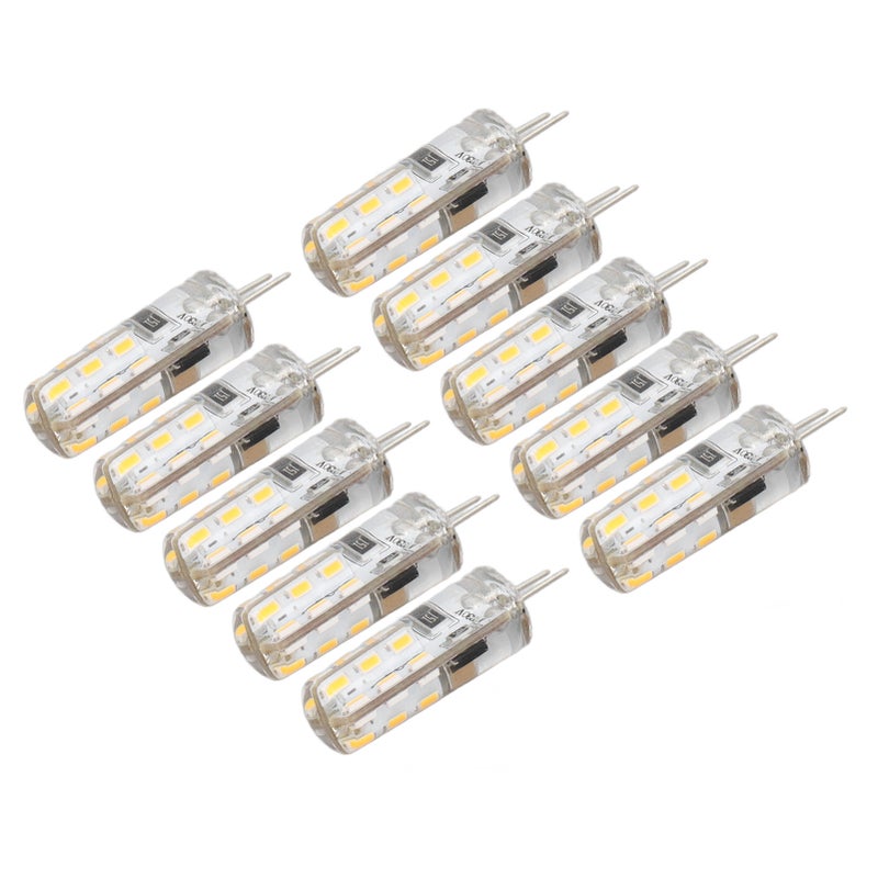 10 Pcs G4 LED Bulbs Bi Pin Base Silicone Warm White 3000K 1.5W AC220V 110LM Landscape Bulbs Replacement - Image 2