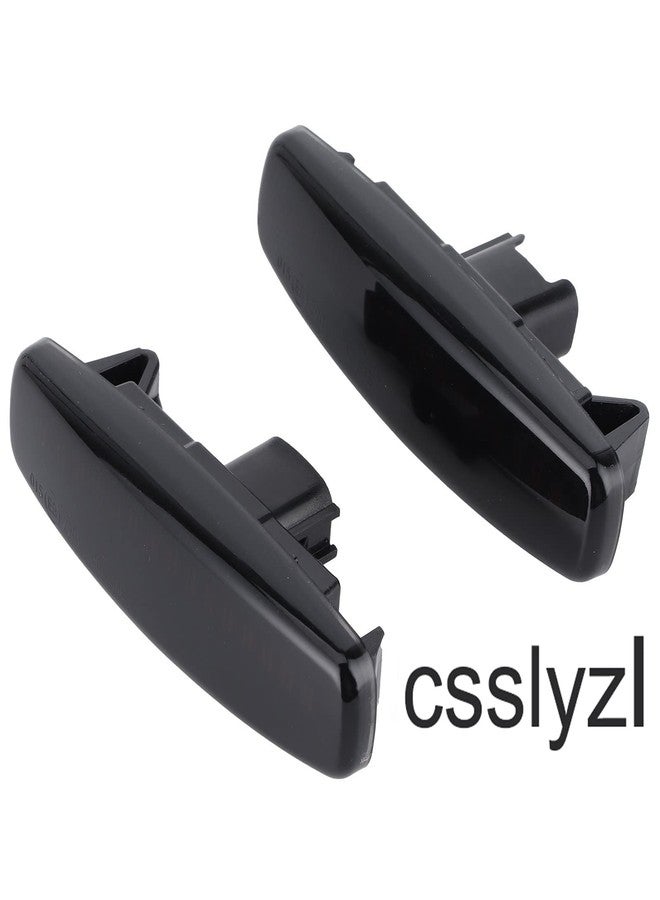 Csslyzl 2Pcs Dynamic Flowing Sequential LED Side Marker Turn Signal lights Compatible with Infiniti FX35 FX37 G35 M35 M37 Nissan Murano Fuga Pathfinder Skyline, Smoked Lens - Image 2