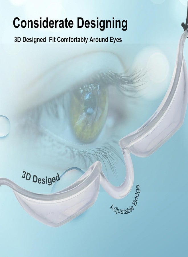 Wahah Hydrating Dry Eye Relief Sleep Mask, CPAP Moisture Eye Mask for Sleeping, Best Sleep Eye Mask for Woman Man (Transparent) - Image 2