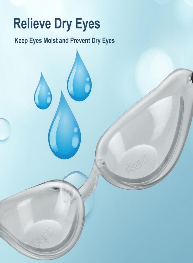 Wahah Hydrating Dry Eye Relief Sleep Mask, CPAP Moisture Eye Mask for Sleeping, Best Sleep Eye Mask for Woman Man (Transparent) - Image 3